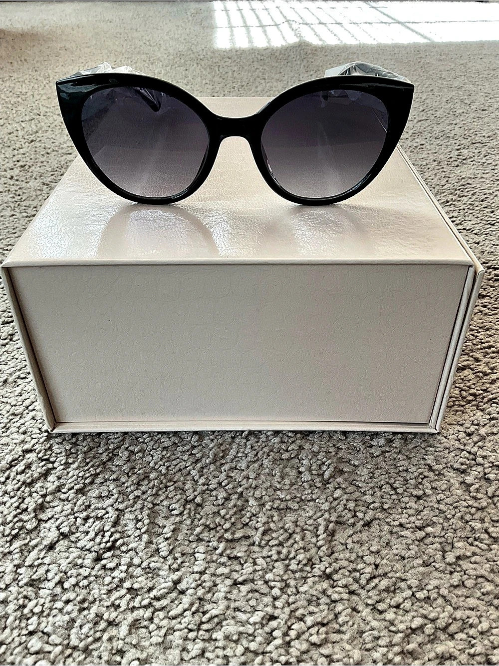 NWT Kate Spade Samantha Black Cat Eye Sunglasses